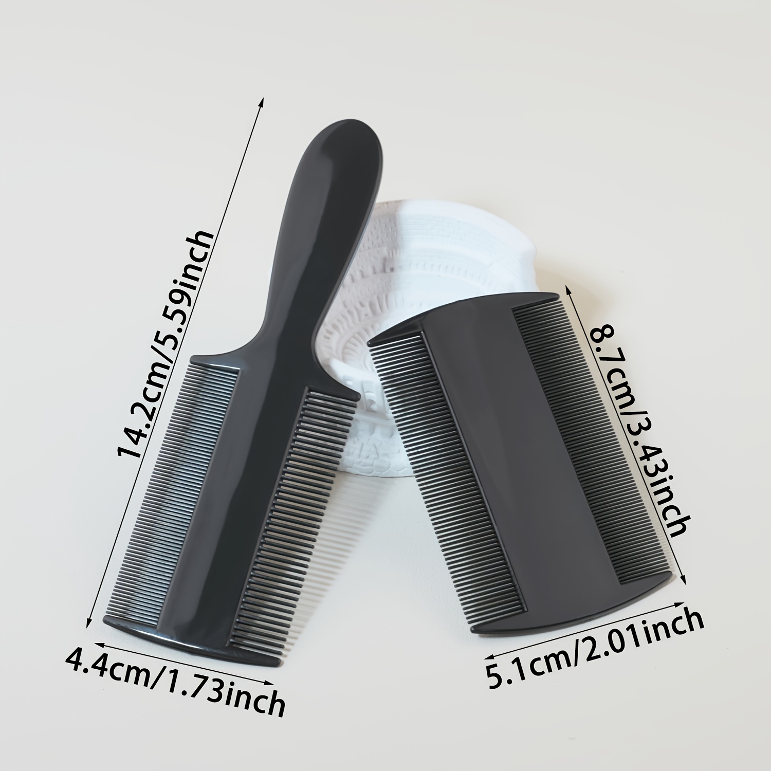 2pcs double sided   comb home scalp cleaning comb   used to remove   and nits   suitable for travel use