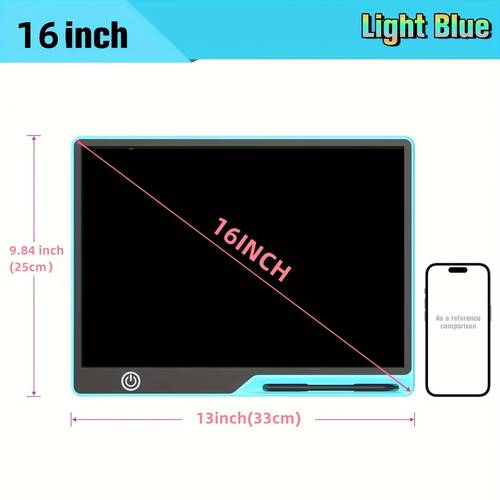 item picture usb rechargeable 16 inch lcd tablet monochrome screen computer charging graffiti writing drawing board screen birthday christmas halloween gift