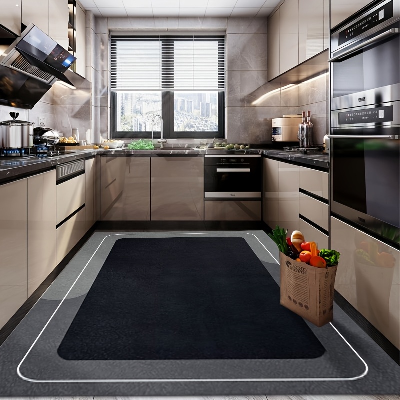 TEMU 1pc Of -drying, Water-absorbent, Non-slip Floor Mat Easy To , Providing A Comfortable And In Your Balcony, Bedroom, And Kitchen - Suitable For