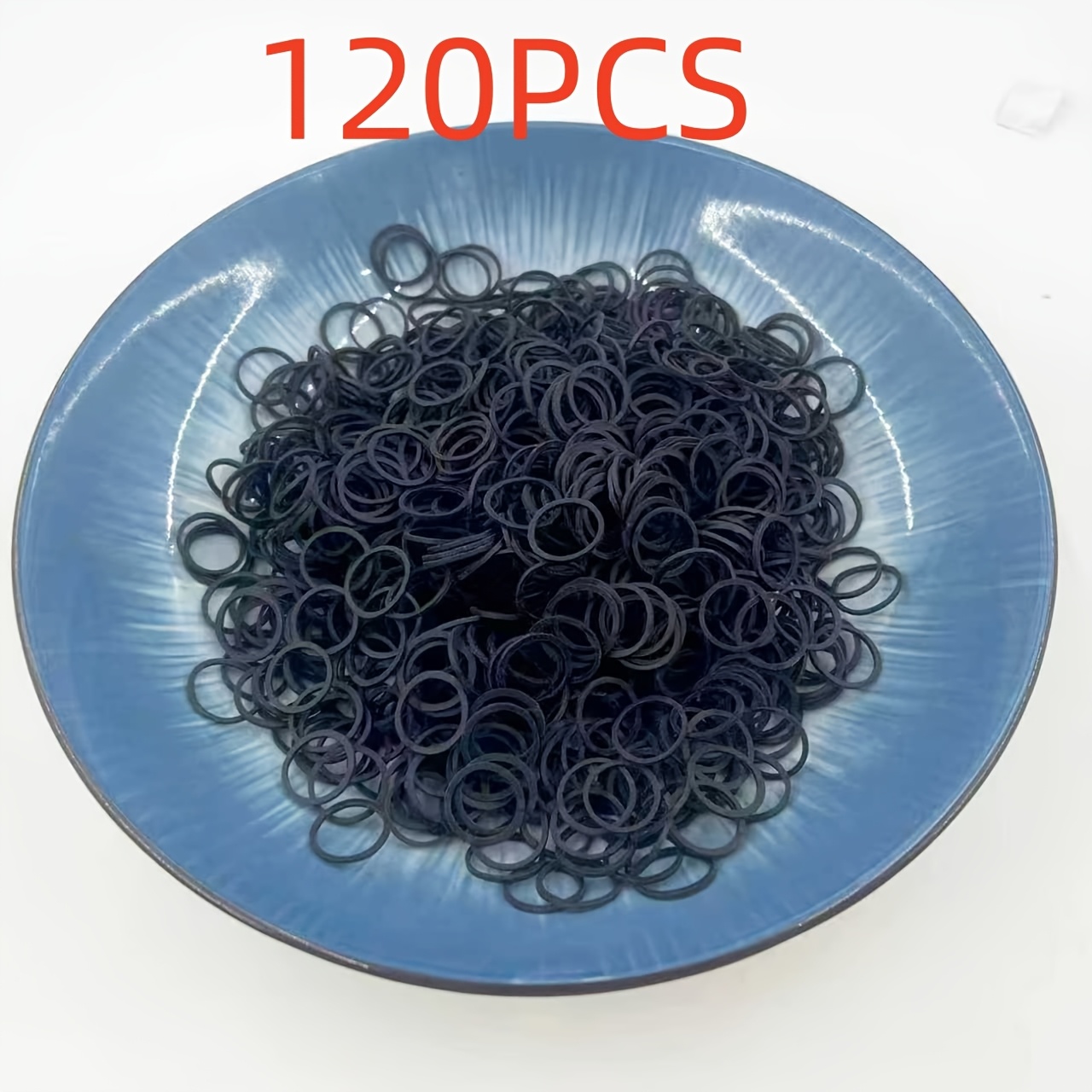 Approximately 120/320/1020/1520/2520/pcs Small Black High-elastic Rubber Bands - Durable Small Rubber Bands, Black Hair Ties, Small Elastic Hair Bands Suitable For All Hair Types
