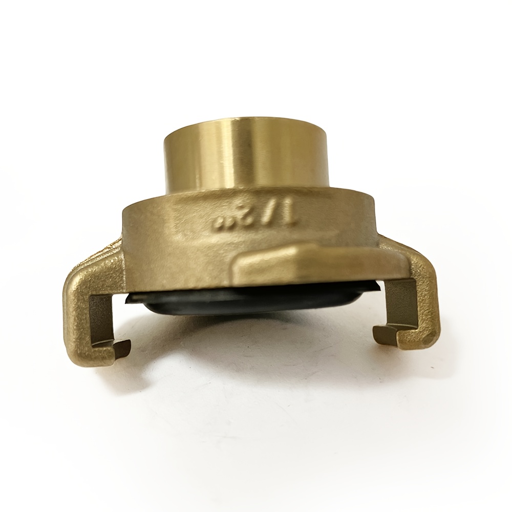1/2" Geka Hose Quick Coupling Connector Brass Nozzle Internal Thread With Seal, Quick Coupling For Water Hose Hose Connector Garden Hose, Hexagonal Design For Easy Wrench Tightening Brass