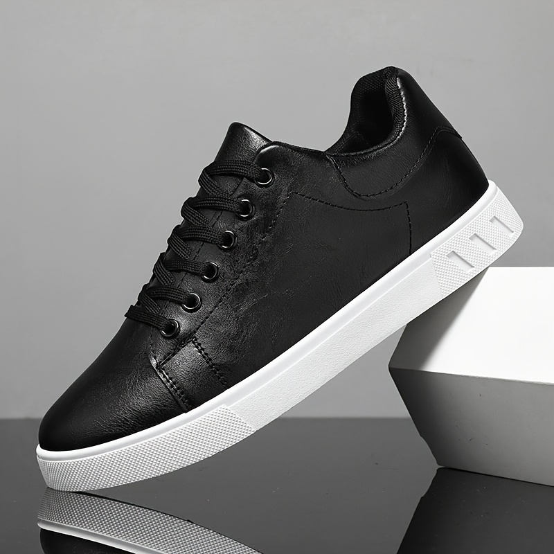 heren casual bruine vetersneakers - comfortabel &  , modieuze lage sportschoenen met antislip pu-  voor alle seizoenen 5