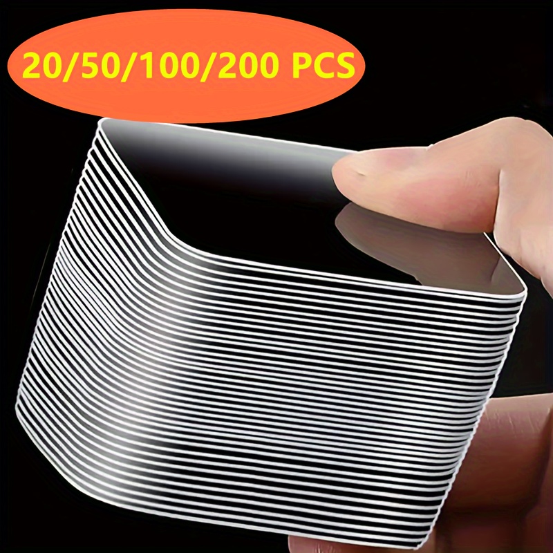 

Heavy Duty Double Sided Adhesive Patches Nano Tape, Transparent Square Wall Stickers, Waterproof Removable No Residue Pad