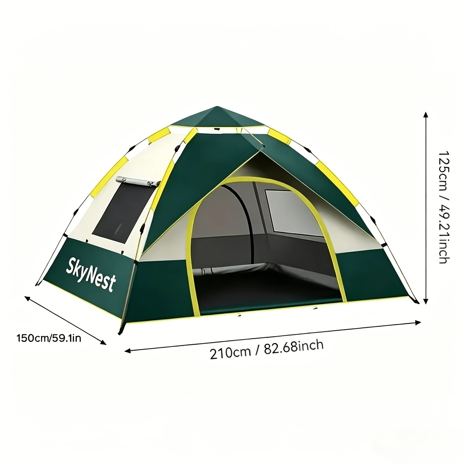 Automatic Instant Setup Camping Tent - 3-4 Person Capacity – detail 6