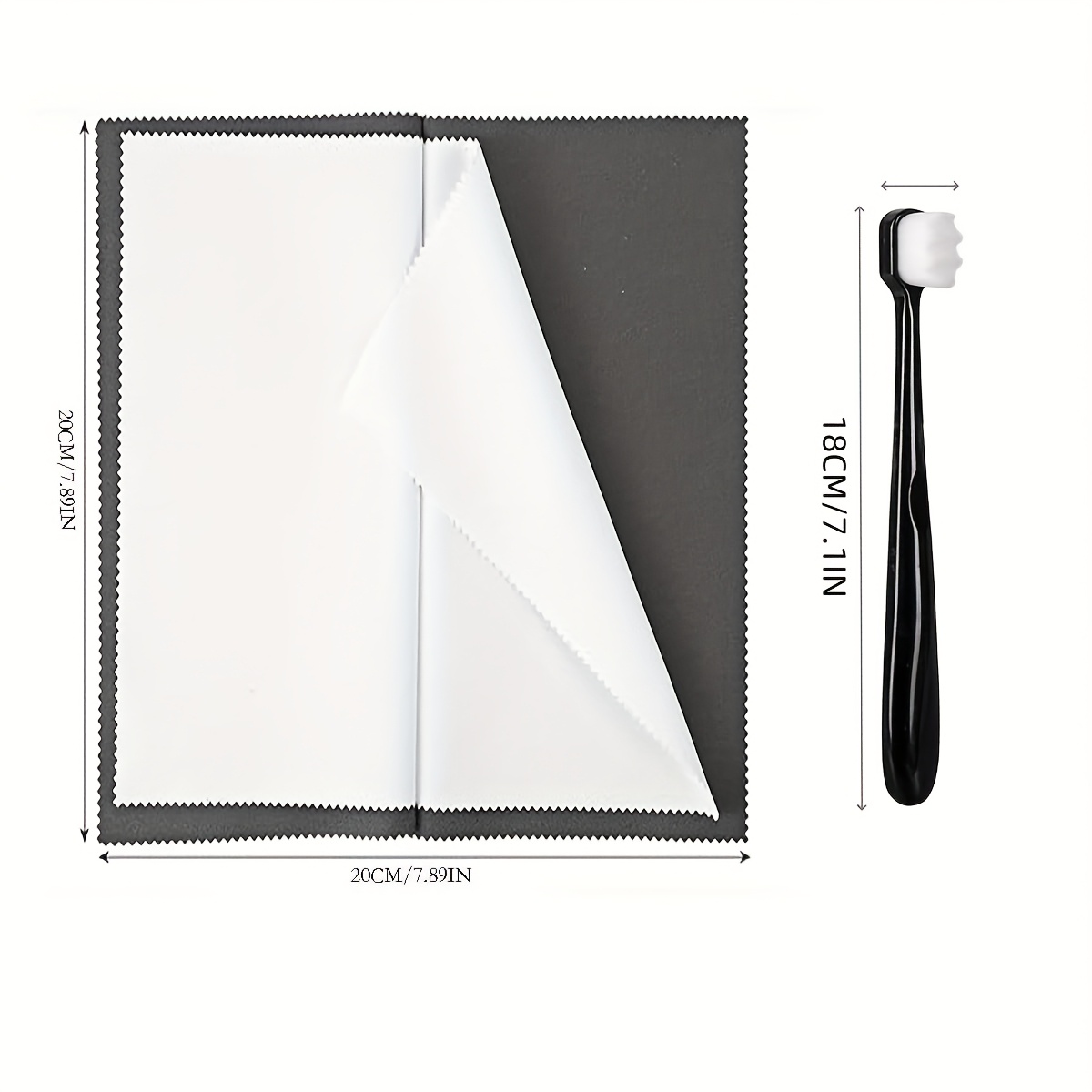Jewelry Cleaning Cloth and Brush Set for Care