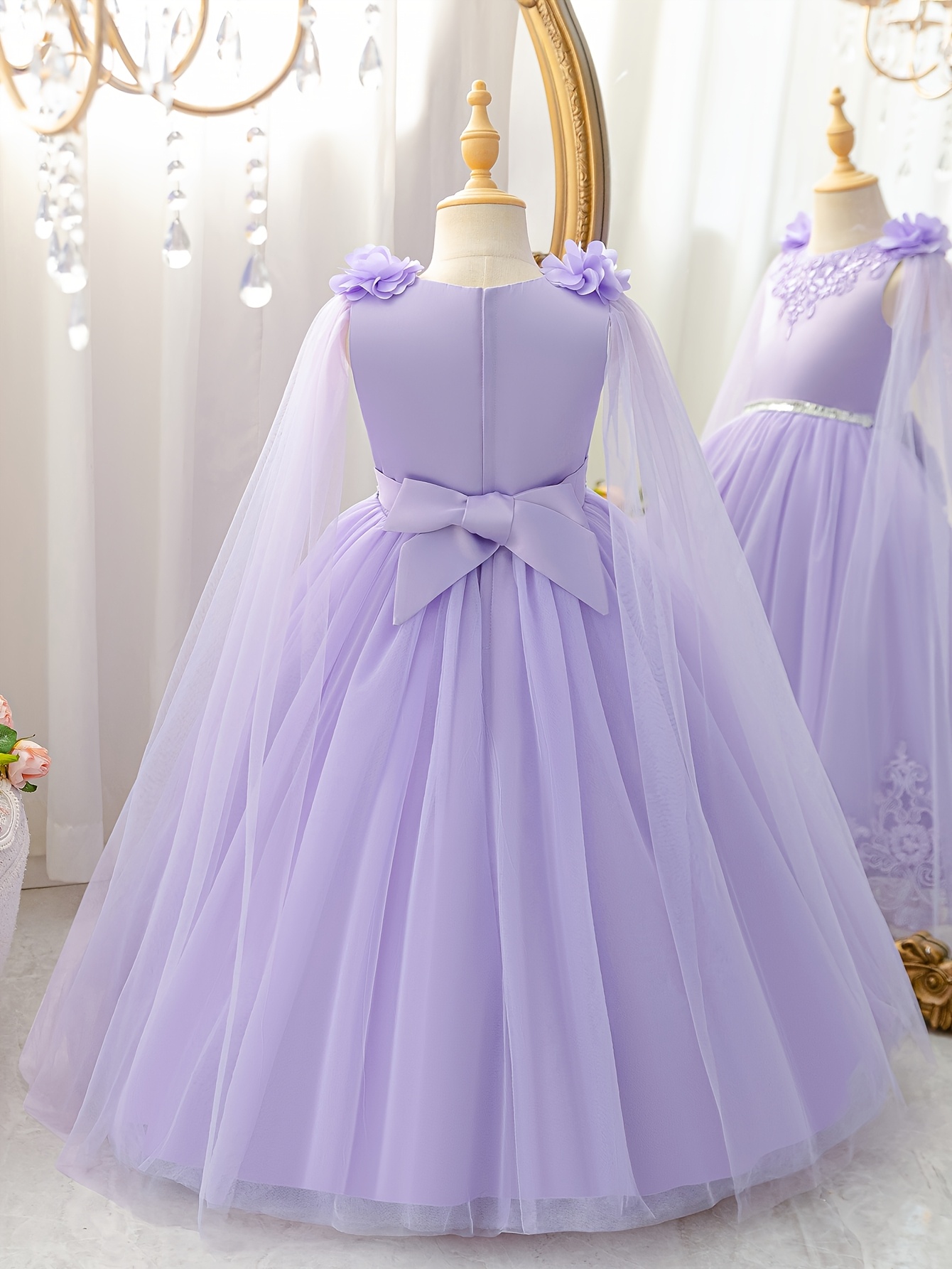 green emerald velvet dress A Line Thin Strap Purple Lace Long Prom Dress, Purple Lace Formal Dres   abcprom