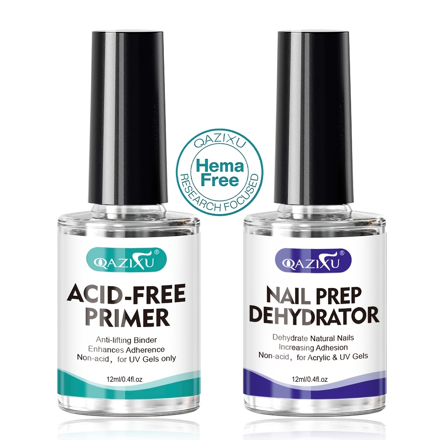 Image of Nail Prep Dehydrator And Acid Free Primer Set 12ml Easy And Quick Drying Premium Liquid Form Enhances And Prevents Chipping Ideal For Home And Salon Use Easter Gift
