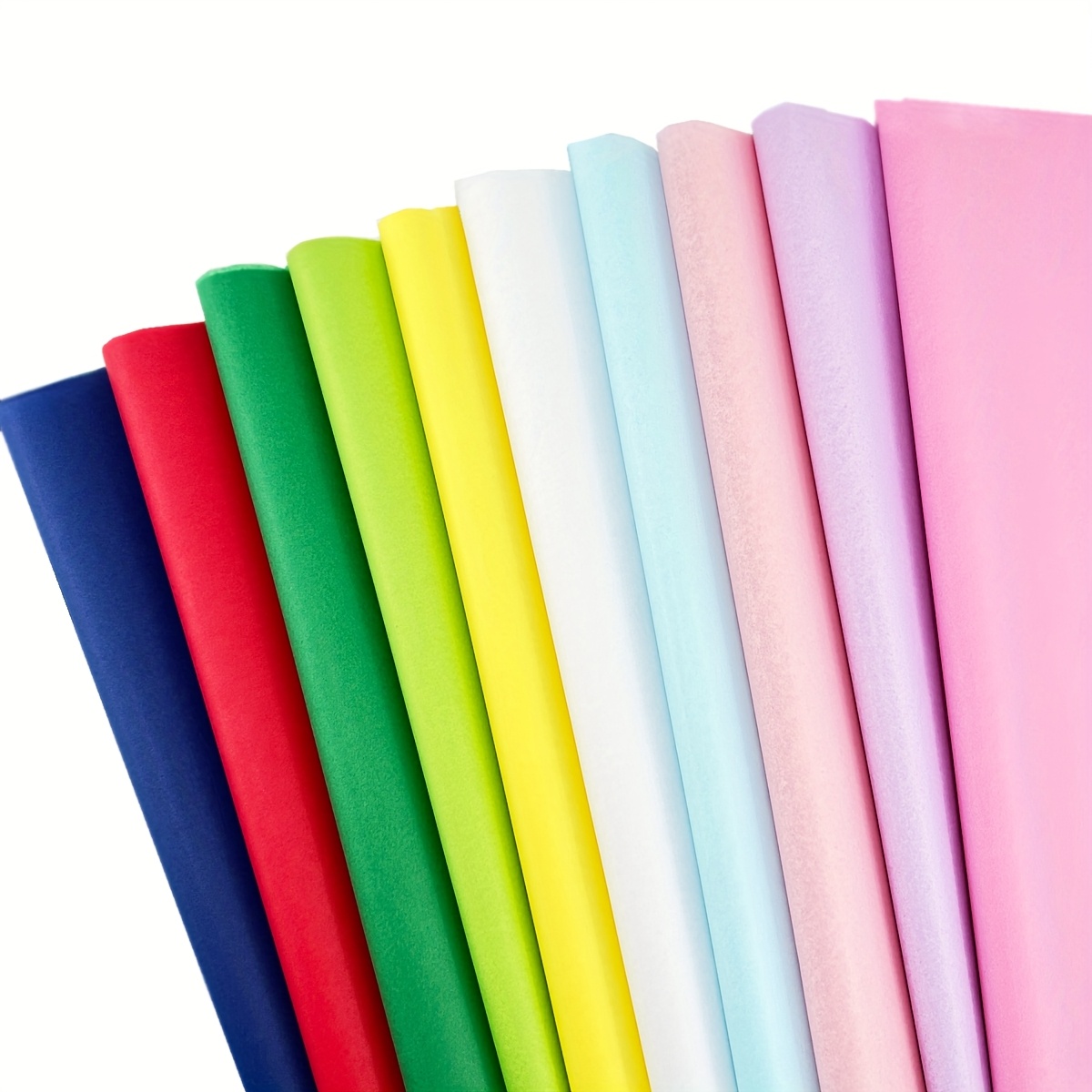 450 Feuilles Papier De Soie Coloré 29x20cm - 40 Couleurs Vibrantes Pour Bricolage, Emballage Et Décoration