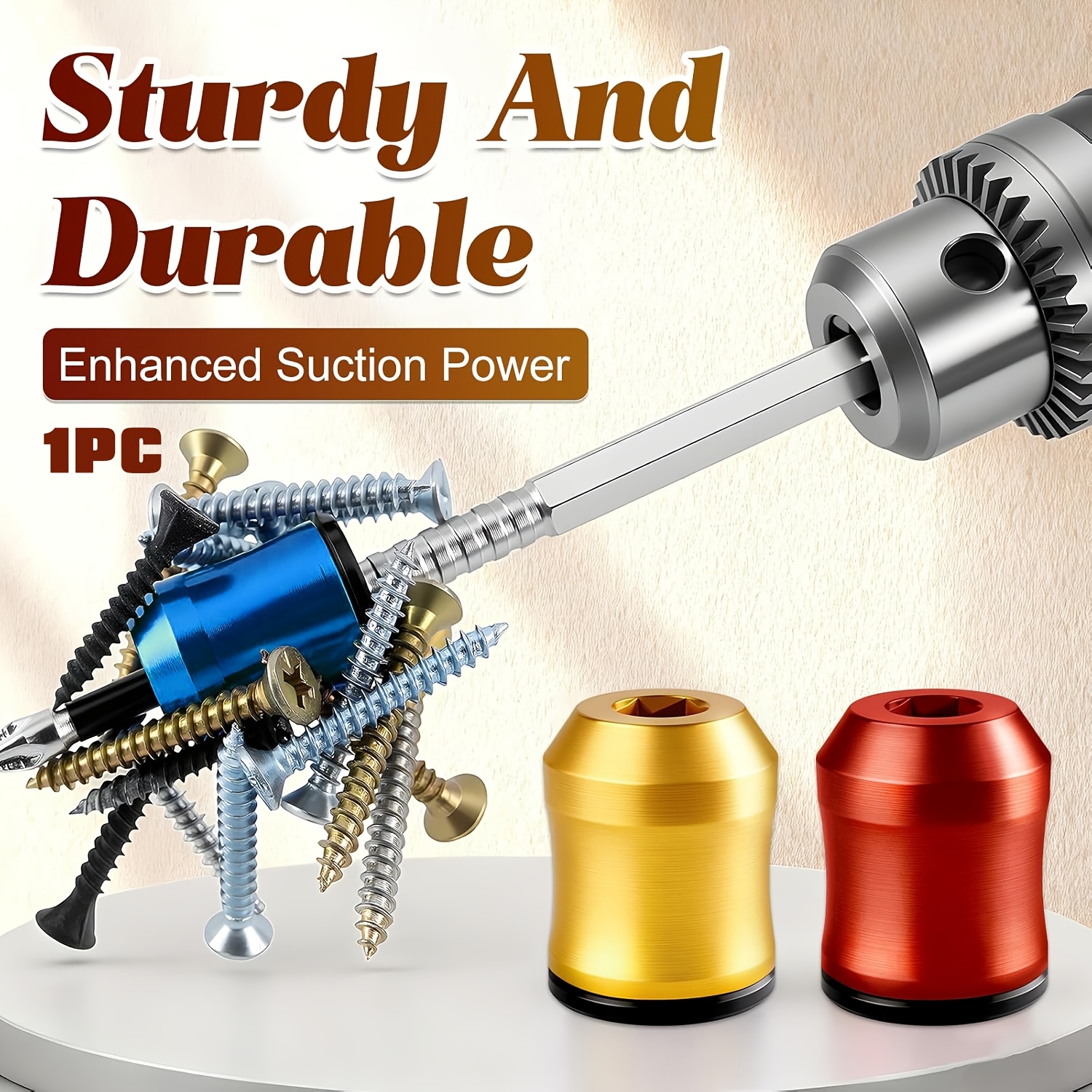 1pc strong magnetic screw ring screwdriver head magnetic ring screw holder removable household tool with anti slip design for drill tools household repairs mechanics carpenters