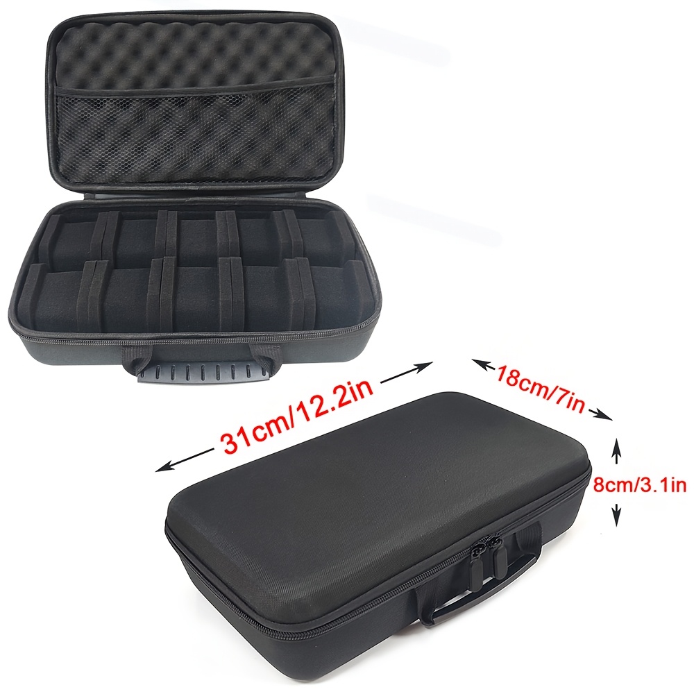TEMU 1pc Hard Shell Watch Storage Box Slot Watch Case