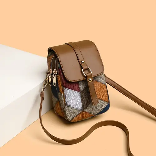 Mobile Phone Bag, Crossbody Bag, Women S Multi Compartment Zipper Shoulder Bag, Versatile And Fashionable Vertical Exquisite Soft Casual Small Bag, Mother S Day Gift