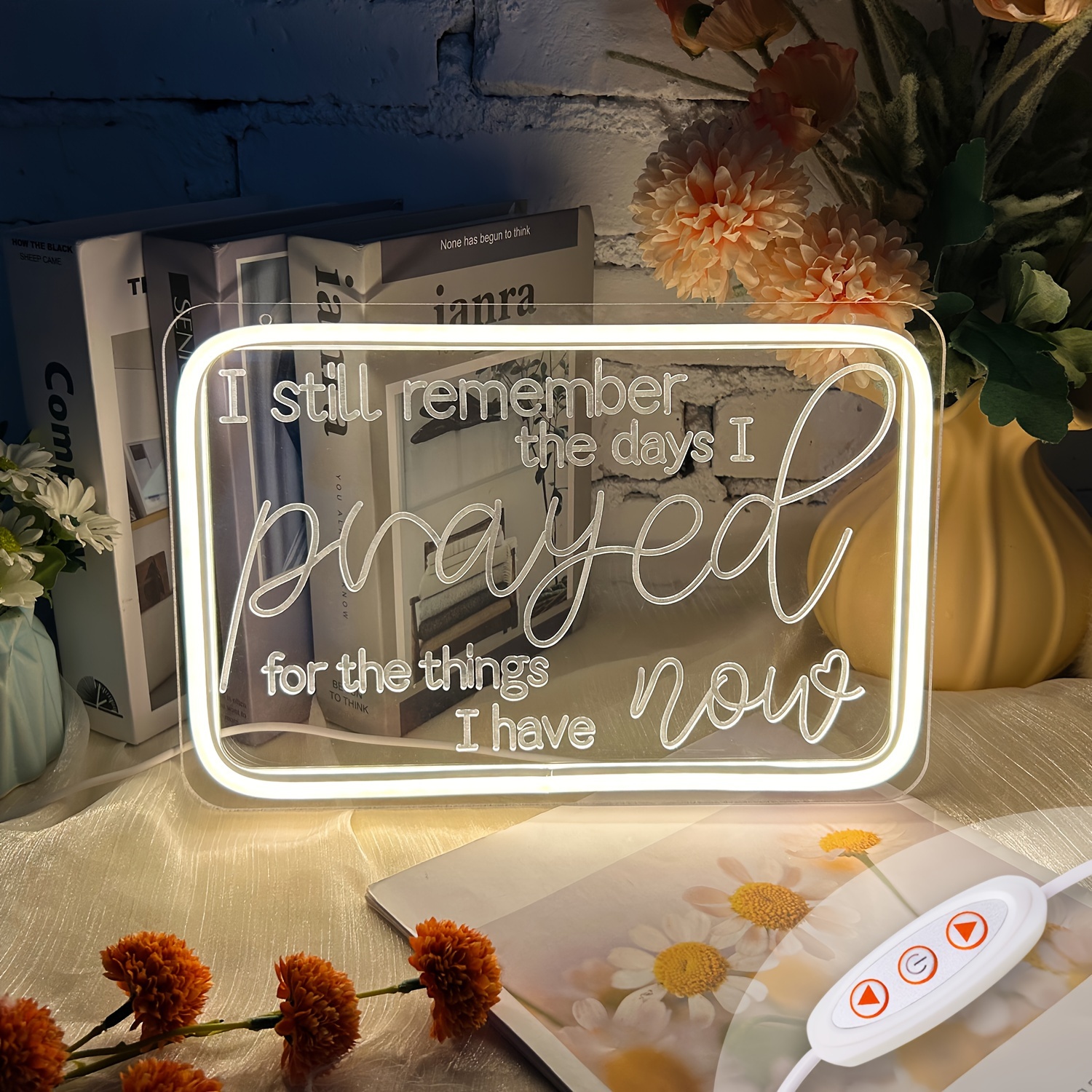 

Neon Led Signs, English Words I Prayed For The Things I Have Now, Weddings, Engagements, Bachelorette Parties, Bars, Bedrooms, Usb With Dimmable Switches