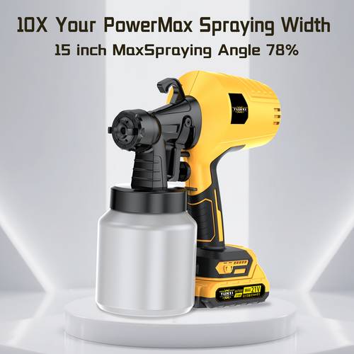 new high voltage electric airless hvlp spray gun rechargeable lithium battery portable handheld adjustable spray mode easy to clean suitable for indoor and outdoor walls wood decks furniture gifts for