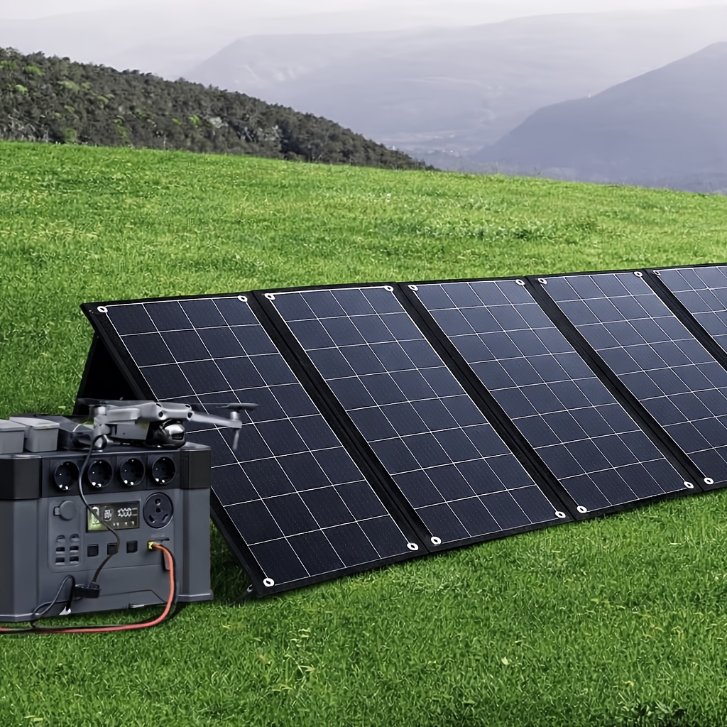 TEMU Plug And Play 18v , Lightweight Monocrystalline Panel With Controller For Easy Charging