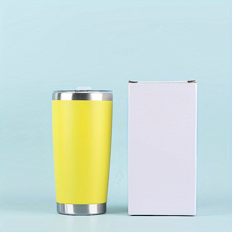 A Stainless Steel Travel Mug with a Capacity of 20 Ounces And a Lid. It Is Double-Walled And Vacuum Insulated, Durable And Lightweight. It Is Suitable for Coffee, Juice, And Water. It Can Be Placed in a Car Cup Holder. The Multifunctional Design Makes It an Ideal Gift Choice And Is Available in a Variety of Colors.