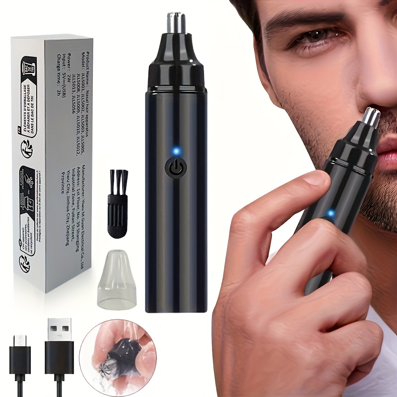 

Rechargeable Ear And Nose Trimmer, Usb Electric Nose Hair Trimmer, Painless Eyebrow And Facial Hair Removal Device