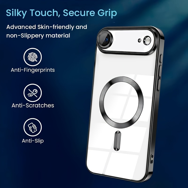 complete shield magnetic phone cover for iphone 17 pro max, 17 pro, 17 air with wireless charging and camera lens guard, magsafe phone case, phone cover, phone case details 4