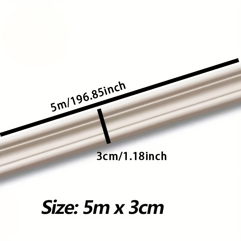 E-shop 5m x 3cm Multifunktionaler Eckaufkleber, dekorativer Boden- Taillenschutz, universeller Wandrahmenrand mit Eckenschutz, einfach anzubringen
