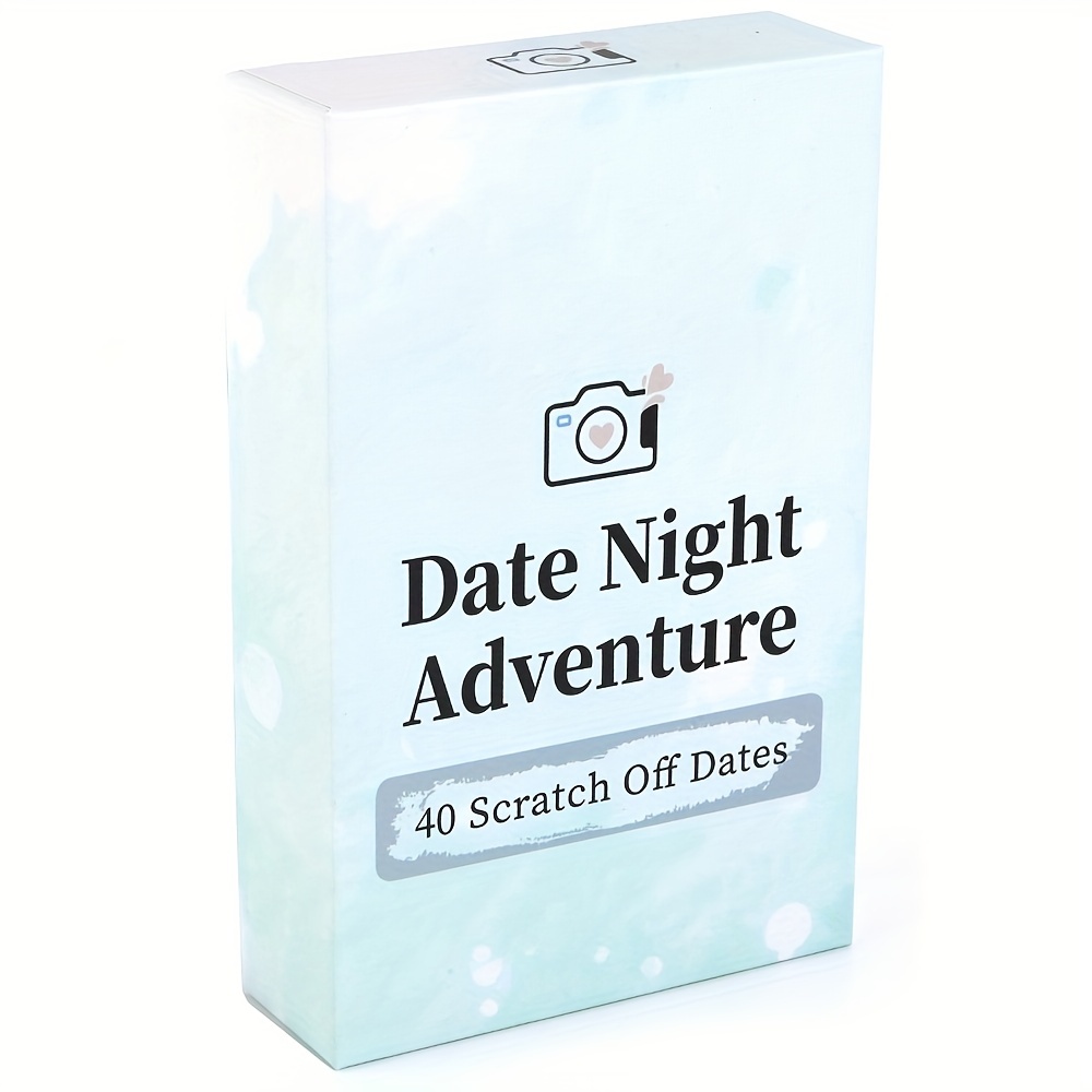 

Date Night Advanture 40 Scratch Off Date For Couples, Romantic Gift, Fun Adventurous Card Game