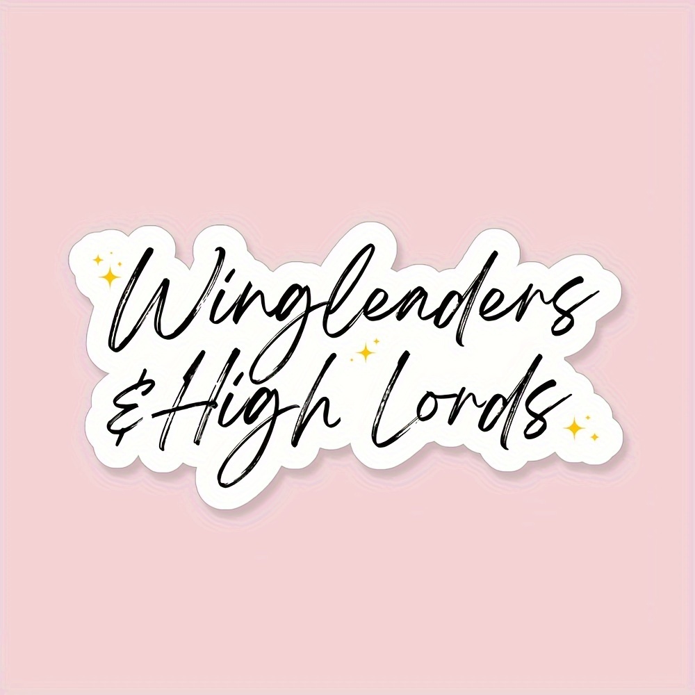 

Wingleaders & High Book-inspired Stickers - Iron Flame & Designs, Supplies