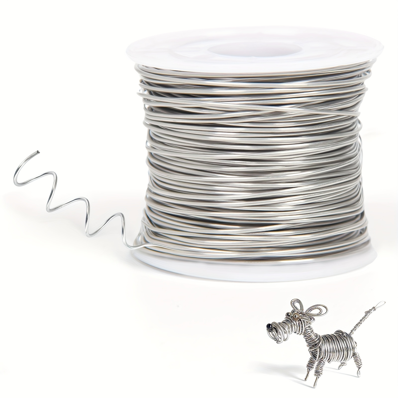 TEMU 165 Feet Of Dead Soft 304 Stainless Steel Wire For Crafting Jewelry, Ideal For Snare And Applications, In A Round Option