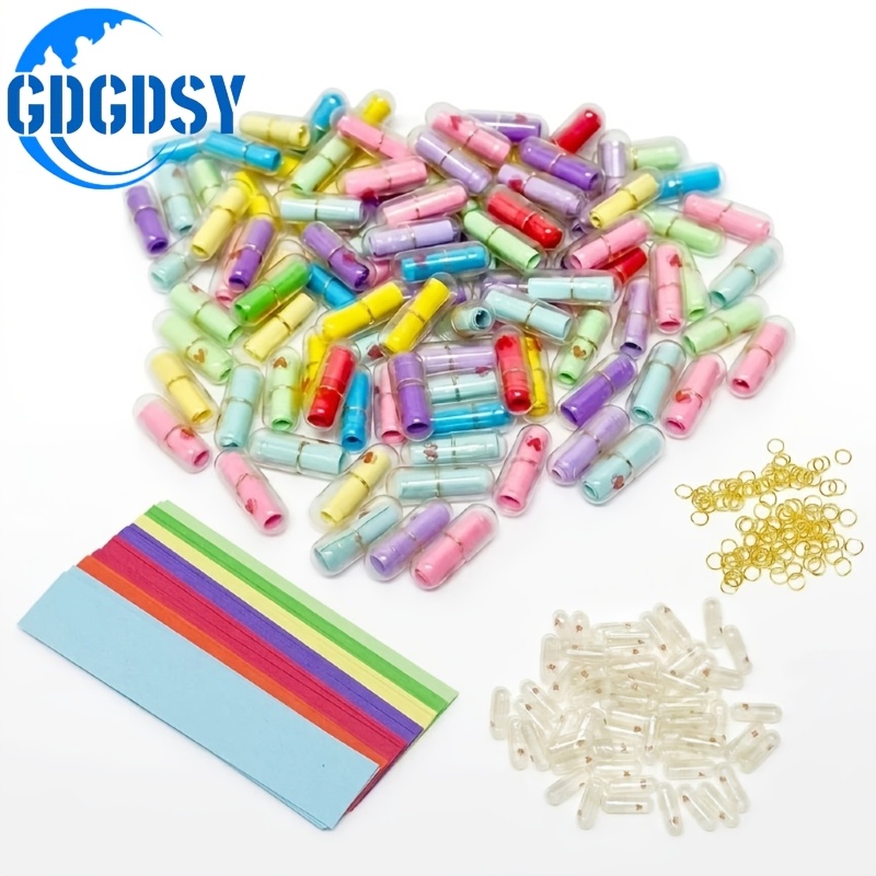 TEMU Cadeau pour elle/lui 54pcs Mini Capsules de Messages d' Colorées Cœur Événement Fête d'Anniversaire pour Petit Ami Mariage Fête Cadeau