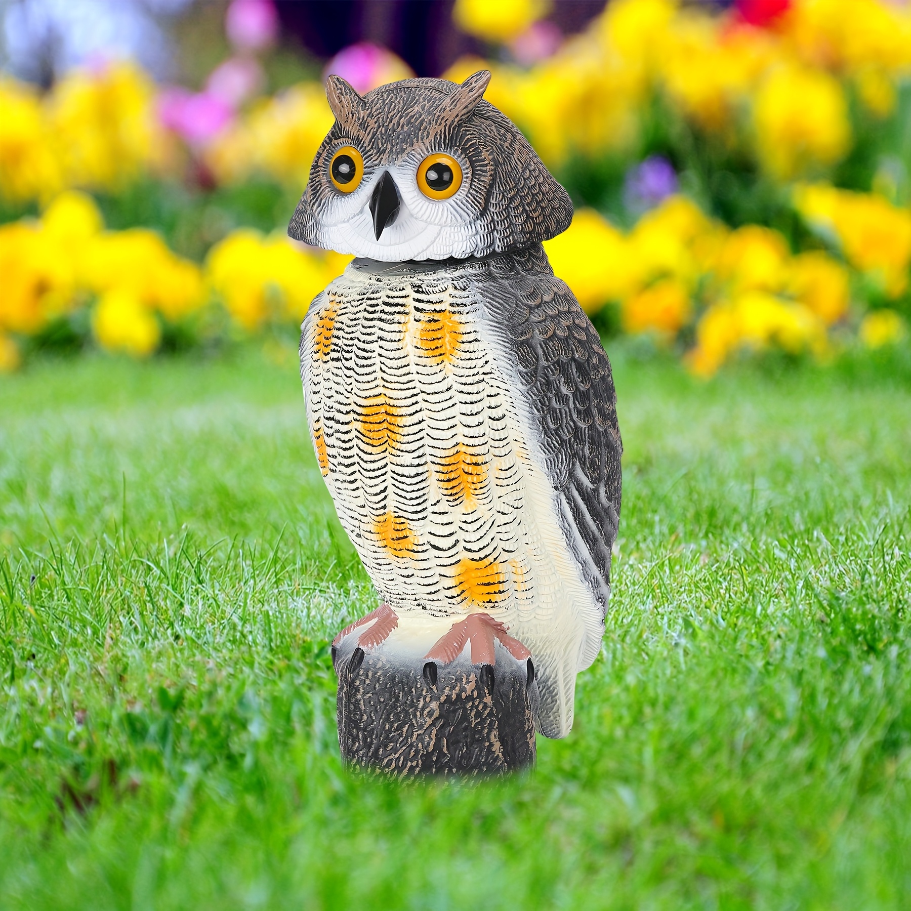 rotating head owl outdoor realistic moving eyes moving - Temu Bahrain
