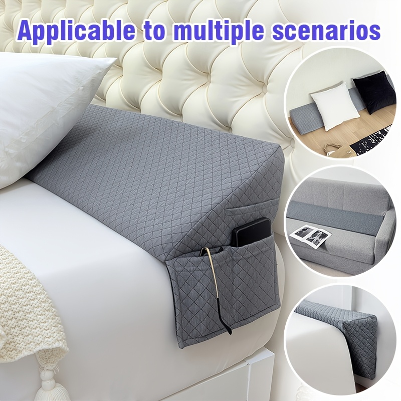 TEMU 1pc Triangle Pillow, Material, Provide Strong Support For The Neck, Available In Single/double/queen/king Sizes, Soft And Skin-friendly, The