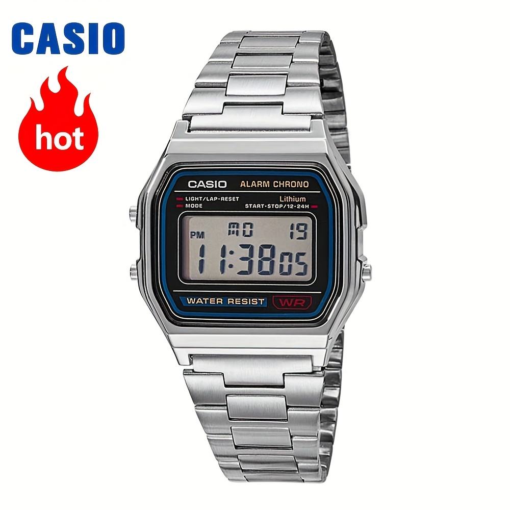 reloj digital square jóvenes hombres a158wa 1d Temu Dominican