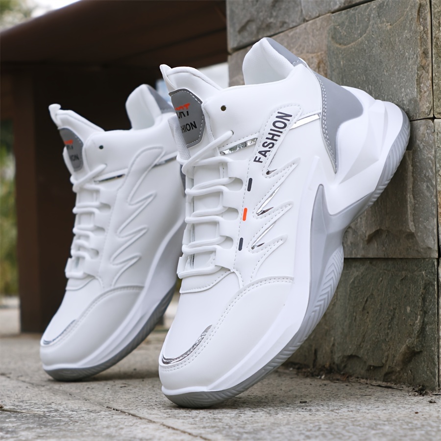 mens high top basketball shoes wide version flat feet support