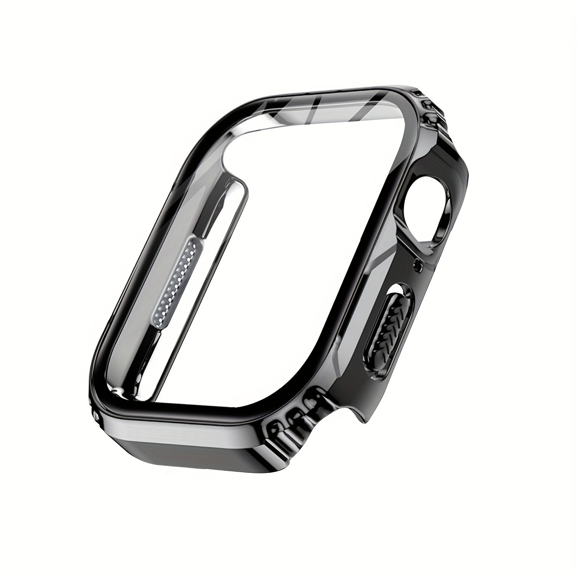 case for iwatch series 4 5 6 7 8 9 se 45mm 41mm 44mm 40mm hard case with tempered glass screen protection unique design hard pc cover bumper full coverage accessories for iwatch