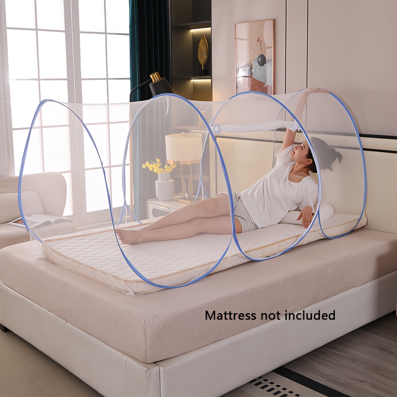 Portable Net Foldable Pop-up Travel Net For Bed Free Installation-suitable For Camping, Bedroom, Nap, Patio