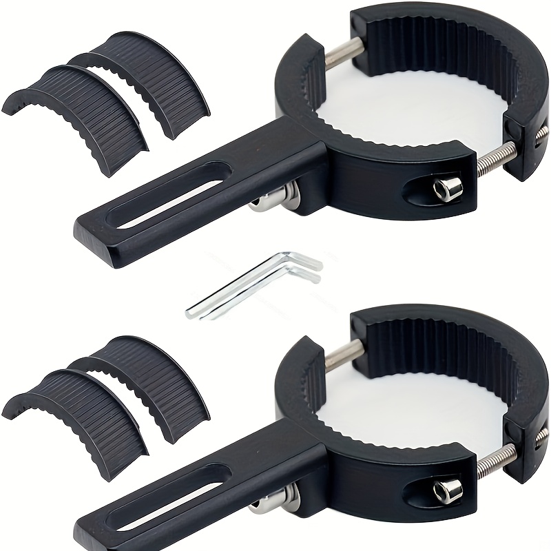 TEMU 2pcs Headlight Bracket, Fog Light Bracket, Front Fork Light Bracket (suitable For 38mm To 60mm), Work Light Handle, Universal Bracket, Suitable