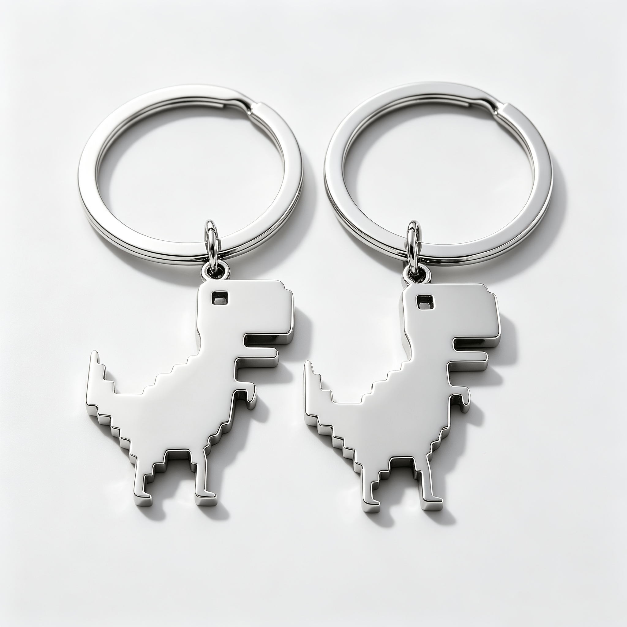 TEMU 1pc 2pcs Portachiavi Personalizzato Pixel San Portachiavi Motivo Raffinato Portachiavi Design Elementi Europei e Americani Portachiavi Famiglia
