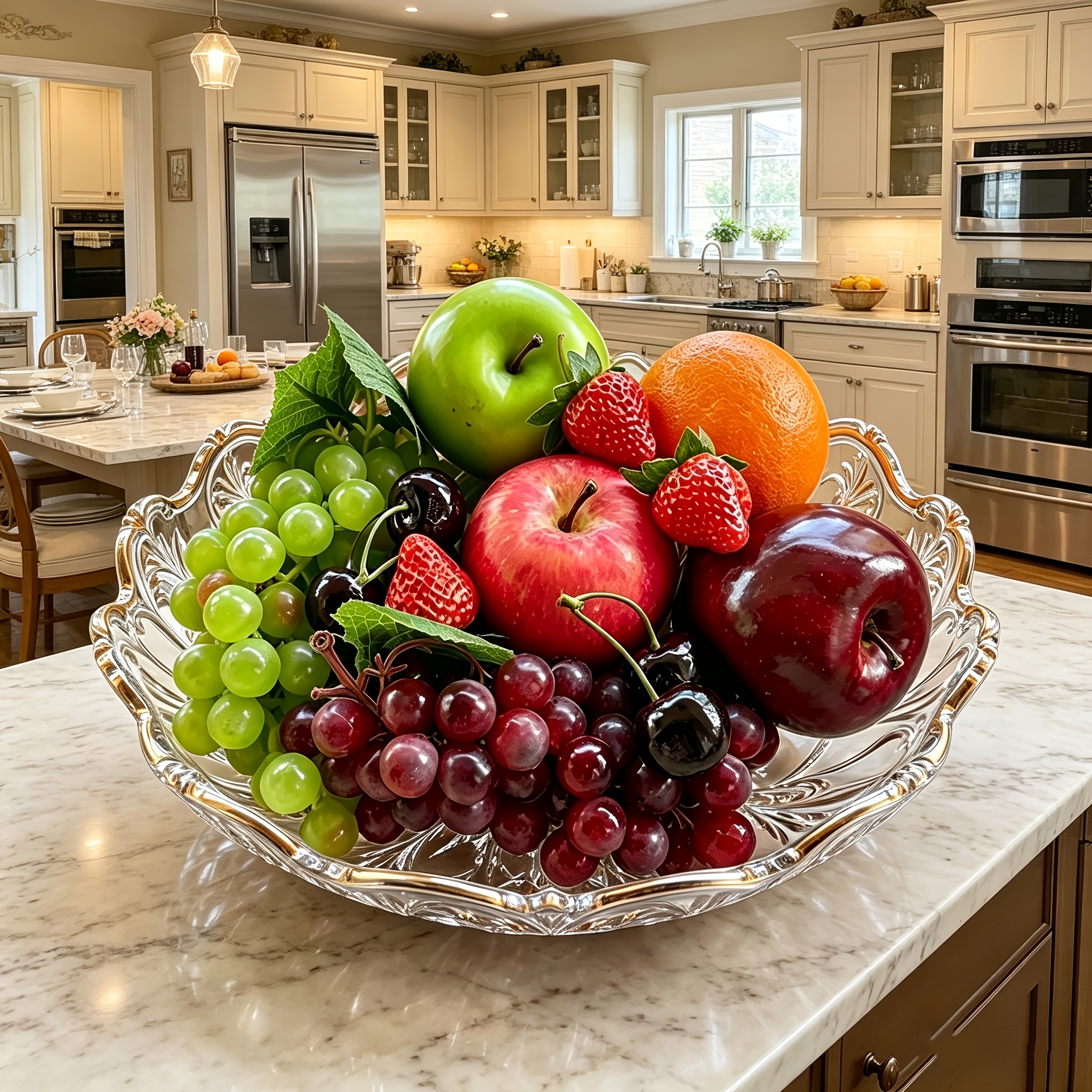 12pcs artificial fruit set   models suitable for home decor party decorations kitchen displays and photography props   two bunches of grapes   types of   oranges cherries and strawberries