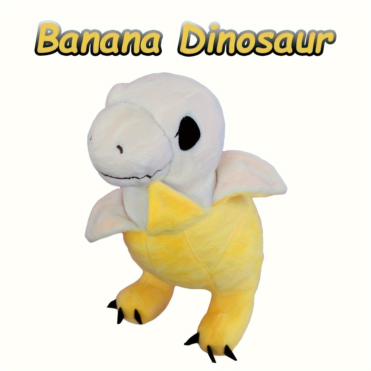 Kawaii Banana Plush Toy, Soft Dinosaur Stuffed Animal, Dino Halloween Christmas Birthday Gift & Room Decor