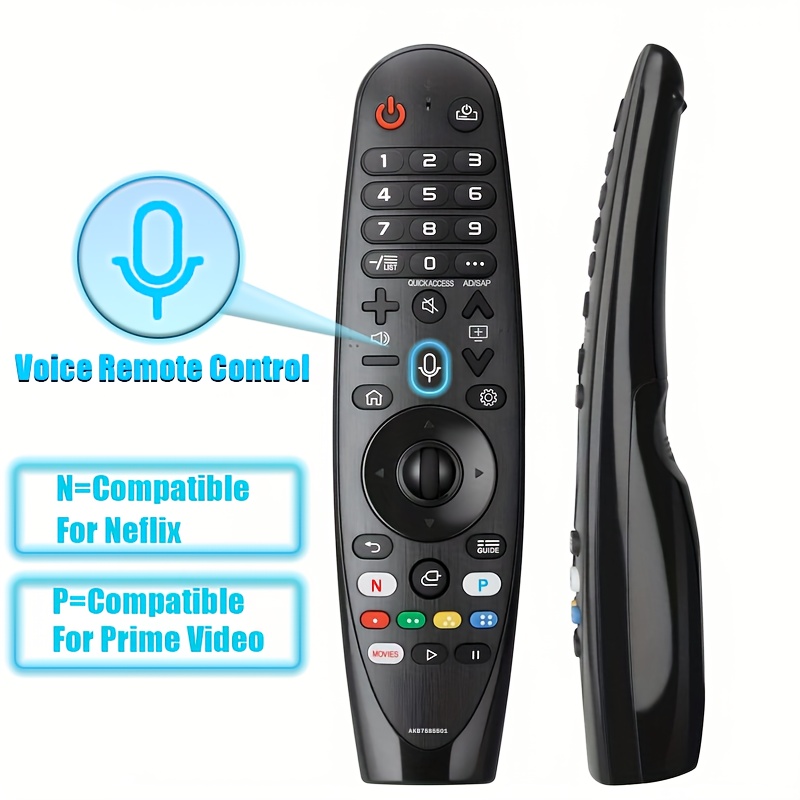 Control remoto de reemplazo Voice Magic para televisores inteligentes LG - AN-MR20GA, conexión inalámbrica, reconocimiento de voz, compatible con múltiples modelos LG, incluyendo series OLED, NanoCell y 4K UHD