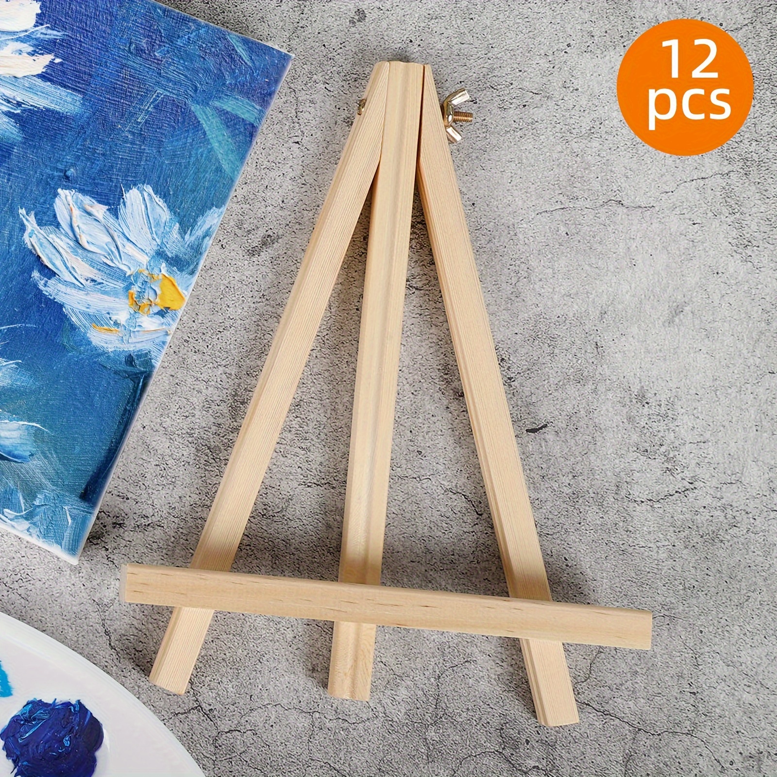 

12 Pack Easels For Painting, 9x18 Inches, Easel For Painting, Tabletop Painting Canvas Tall Display Easels, For Painting Parties, Exhibitions, Art Activities And Art Stand