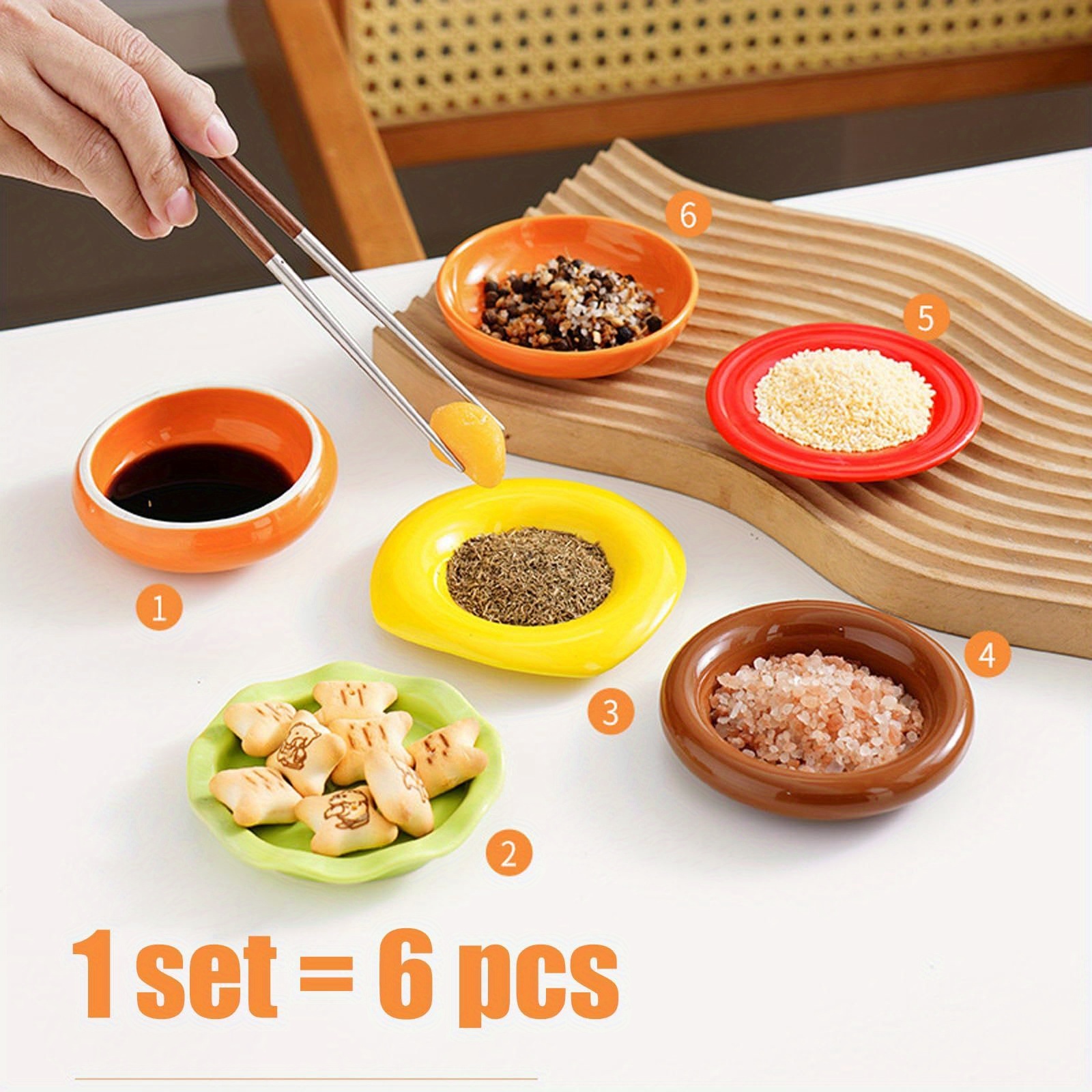 6 layer stackable hamburger shaped mini plates colorful plastic durable plates for family dinners parties picnics space saving design easy table decor snack serving trays party serving dishes tableware material Product details 7