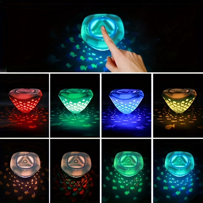 

Multi Color Underwater Lights, 2 Pack Pool Lighting Underwater Led Rgb Floating Swirl Lights With 6 Modes For Kids Bath, Aquarium, Pool, Night Lights, Party Decoration Ambient Lights