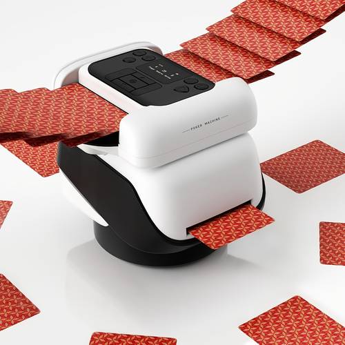 automatic shuffling and dealing machine supports 1 2 decks of cards 8 player games built 360 180 card dispensing suitable for poker skip bo rummy games