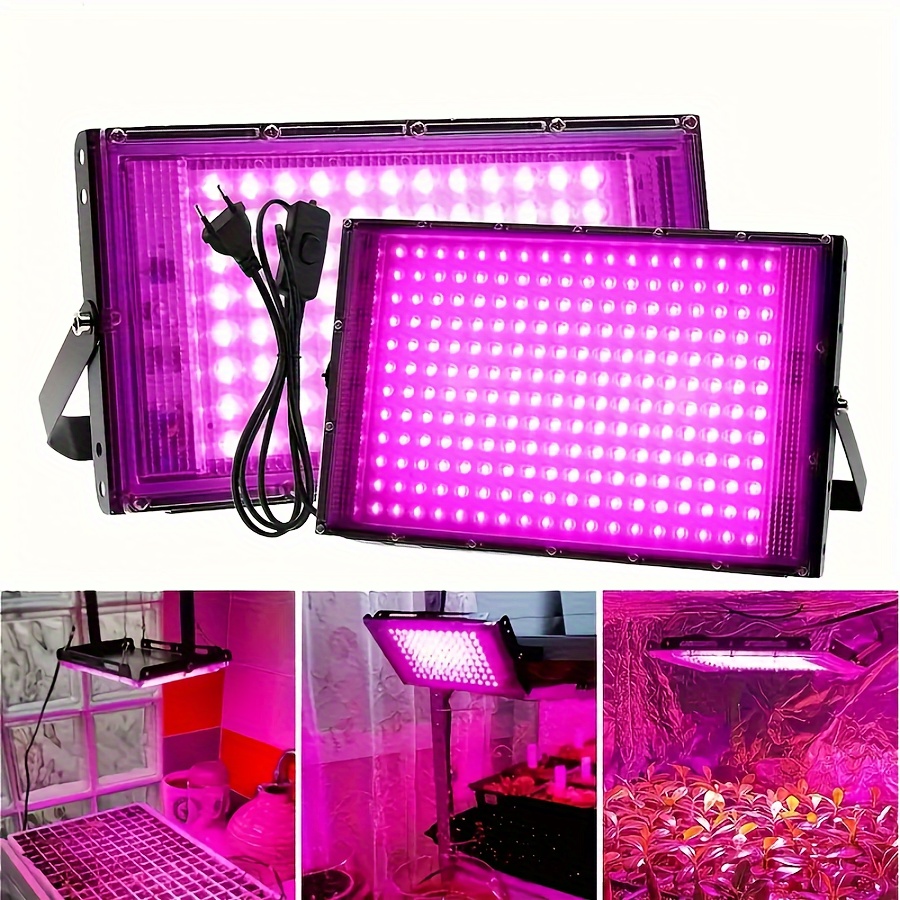 

1pc Led Full Plant Grow Light, 50/96 Beads, Polished Usb Powered Indoor Hydroponic Growth Lamp For Succulents, Vegetables, Flowers, Fruits - No Battery Required