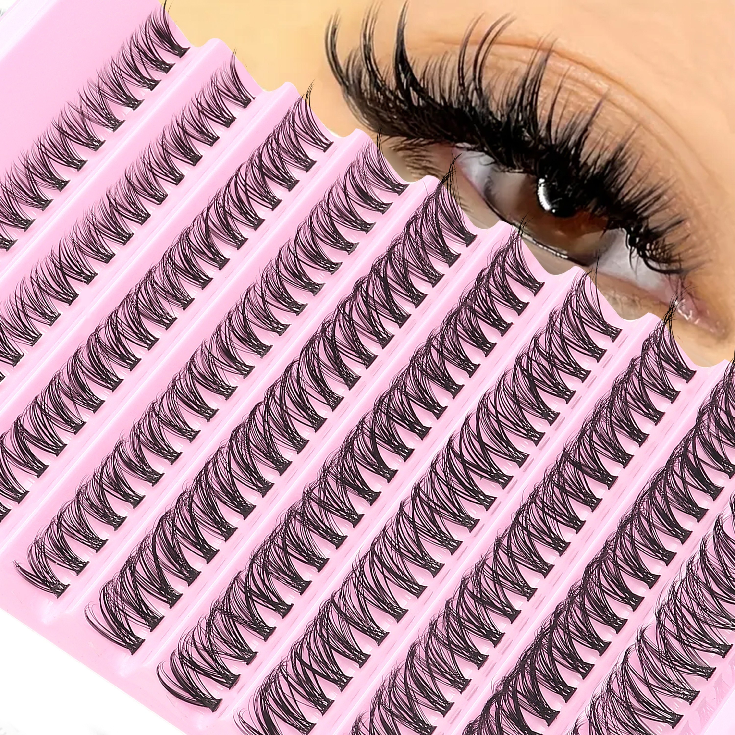 

40d Artificial Mink Eyelashes 200 Clusters 0.05mm D 8-16mm Mixed Natural Eyelash Extension 3d Russian Personal Eyelash Cluster Makeup Tool Eyelashes