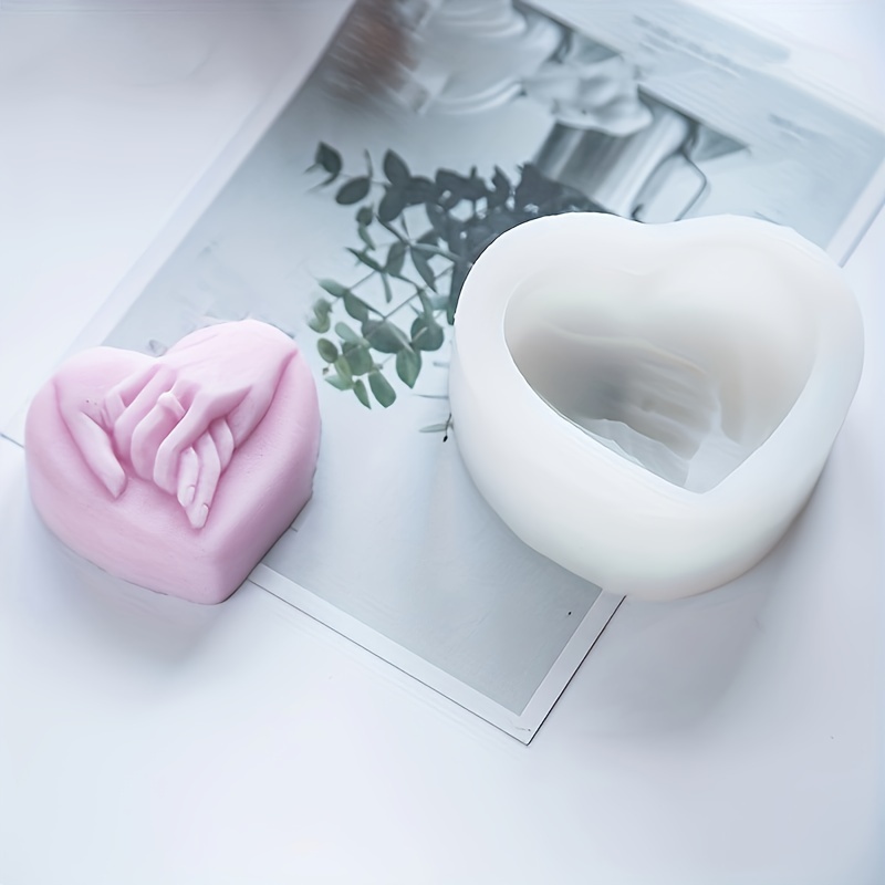 

1pc Love & Hand Silicone Mold For Handmade Soaps And Baking - Non-electric, Durable Crafting Tool