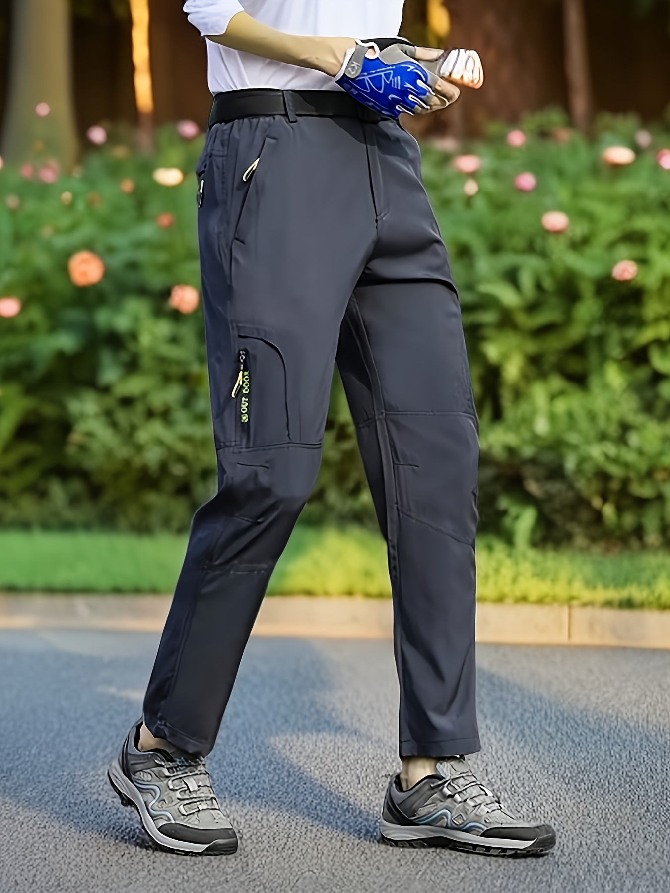 mens womens quick dry hiking pants lightweight breathable outdoor pants with elastic waistband loose fit straight leg design     for summer hiking camping travel durable   men women hiking gear camping attire   stretchy fabric adventure   hiking attire loose fit design   material unisex   mens hiking pants mens summer work pants mens summer pants mens work pants pant for men trouser for men men sports dark gray 0