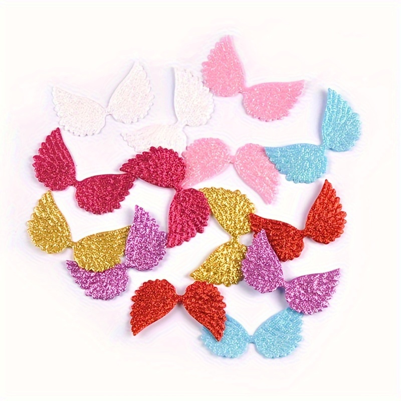 

20-pack Glitter Patches For Diy Crafting, Miniature Multicolor Fabric Appliques, No-glue Sequin Embellishments For Clothing, Bags, Hats, Jeans, Shoes, Sewing Supplies And Arts & Crafts Decor