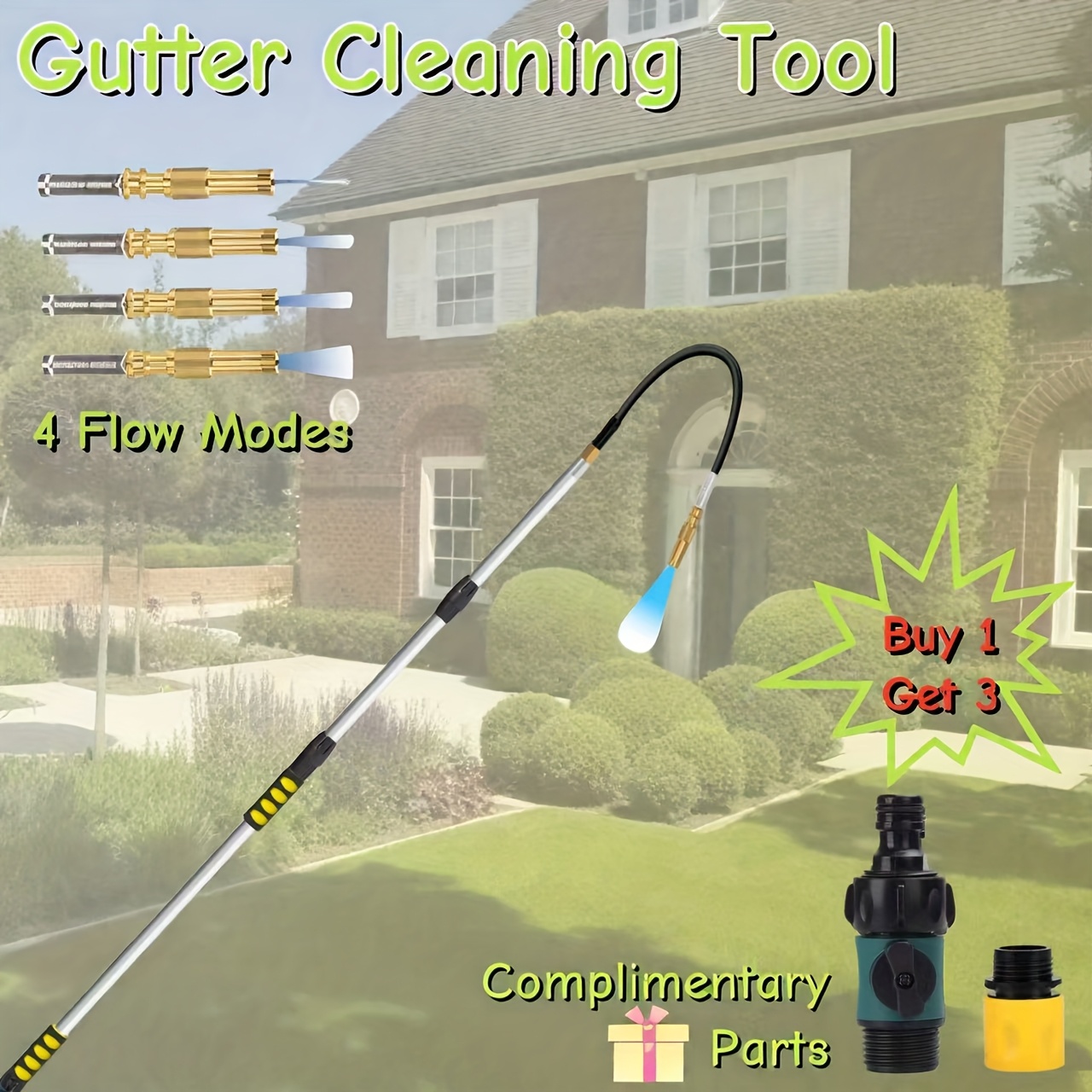 gutter cleaner sold on Temu United States