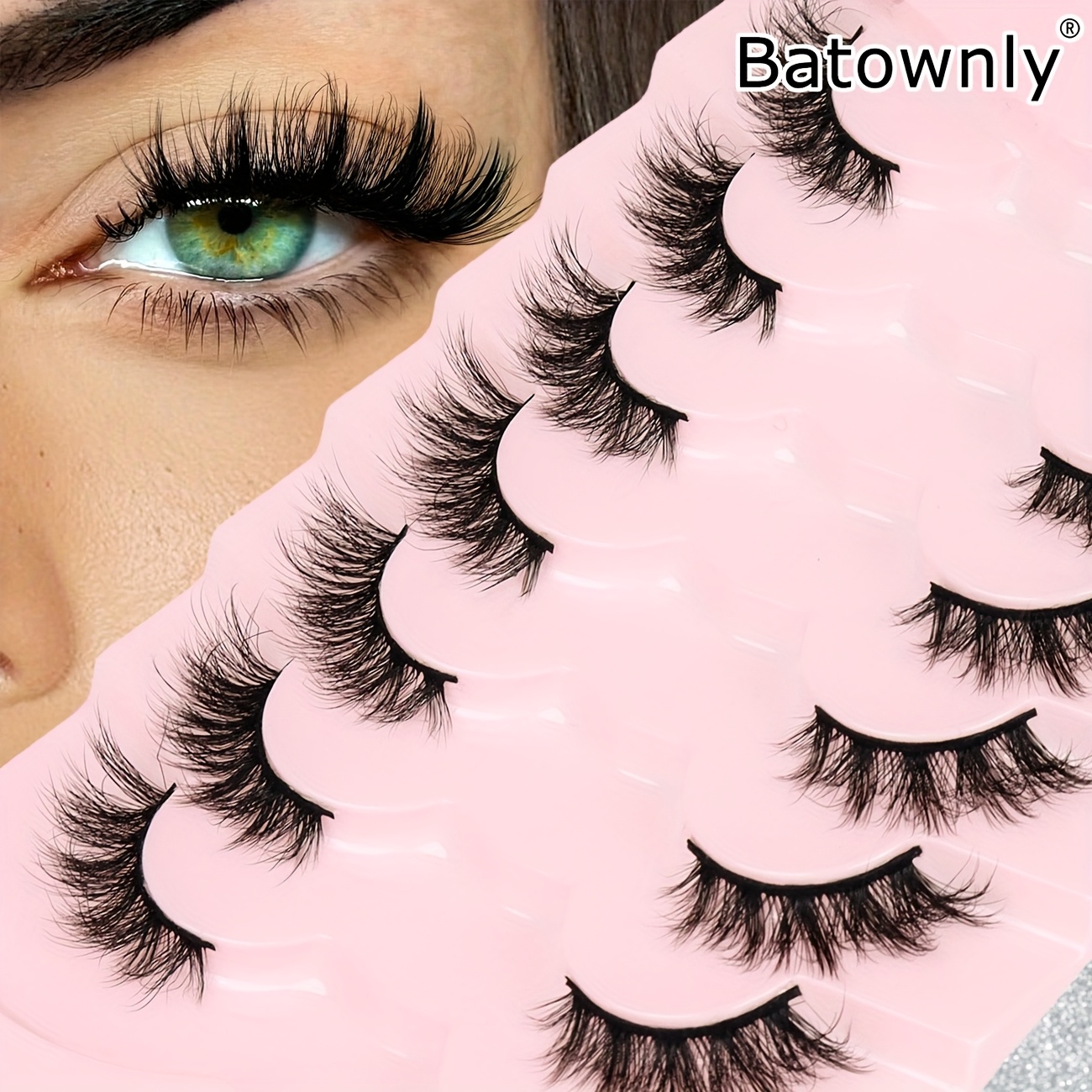 Image of 7 Pairs Of False Eyelashes, , Thick Eyelashes, Curling, Fluffy, 3d, The End Of Is , Eyelashes Are Extended 5-15mm, , Suitable For Parties, , Daily Use Of Eyelashes