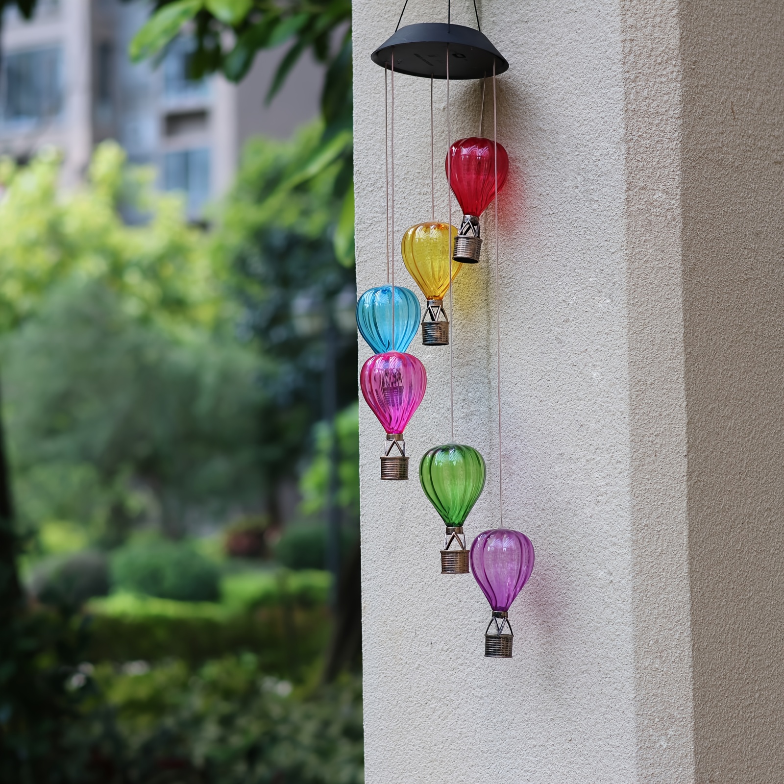 Image of Outdoor Festival Decorative Wind Chime Solar Led Lights Ip65 Suitable For Decorating Garden Outdoor Lawn