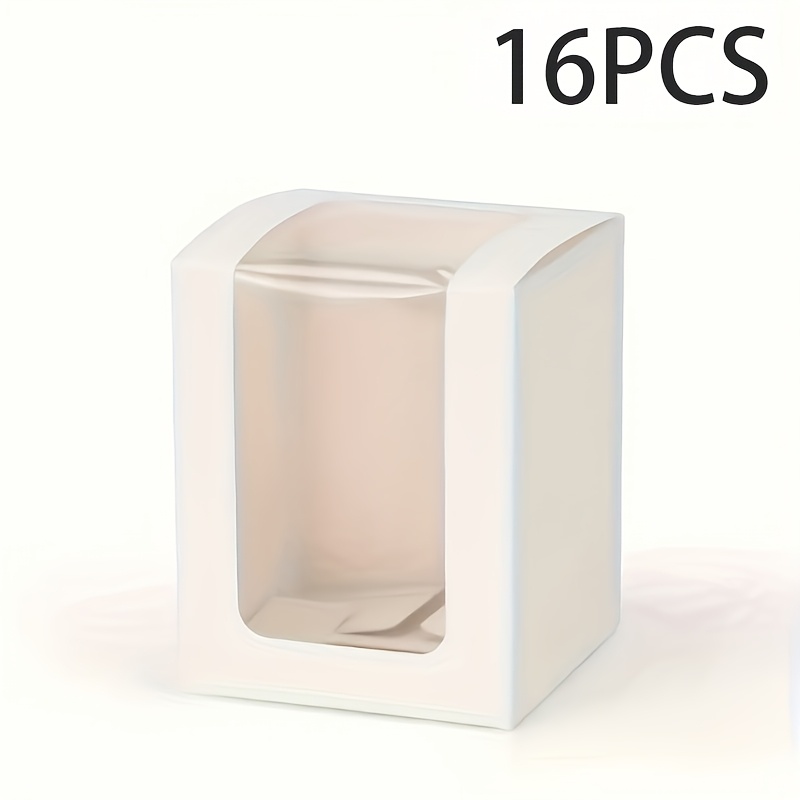 TEMU 16 Boîtes Cadeaux en Papier avec Fenêtre Transparente , pour Cadeau, Figurine, Mariage, Cérémonie de Remise de Diplôme, pour Noël, Halloween,